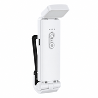 Lampe de nuit à clip LED rechargeable par USB avec batterie 500 mAh, 3 modes d'éclairage, 5 niveaux de luminosité et fonction mémoire