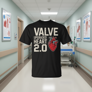 Migliora il tuo supporto post-chirurgico con questa maglietta per la valvola aortica, ideale per uso promozionale - Product Image 3