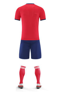 Vente en gros Service OEM Bon marché Maillot de football pour enfants de couleur vive Ensemble de vêtements de football pour garçons-Maillot de football Maillot de football - Product Image 6