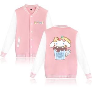 เสื้อแจ็กเก็ตเบสบอลสำหรับผู้หญิงผู้ชายเสื้อแจ็กเก็ตบอมเบอร์ลายการ์ตูนน่ารัก - Product Image 3