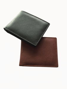 Portefeuille élégant en cuir véritable marron noir pour homme, petit sac à main de haute qualité, collection 100% - Product Image 5