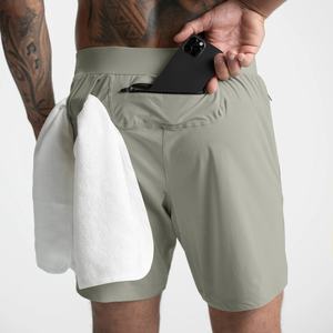 Entrejambe hommes Muscle Gym hommes Shorts séchage rapide monocouche léger entraînement Sport survêtement course Polyester DDP expédition - Product Image 2