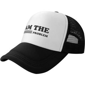 Sombrero de camionero ajustable con estampado "I Am The Problem" Gorra de pesca de espuma divertida para hombres y mujeres - Product Image 4