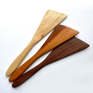 Batterie de cuisine naturelle spatule en bois outil de flipper pour la cuisson tourneur de cuisine en bois meilleure vente spatules - Product Image 1