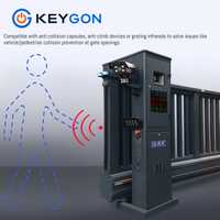 Porte de sécurité périmétrique intelligente, portail coulissant automatique à cantilever avec contrôle d'accès intelligent pour centre de données et laboratoire de recherche