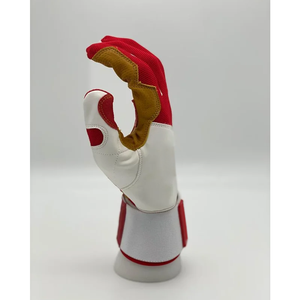 Gants de baseball confortables à long poignet, vêtements de sport, entraînement au softball, cuir de vache véritable, gants de frappe au baseball - Product Image 4