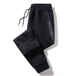 Pantalones Deportivos de Forro Polar para Hombre, Gruesos y Cálidos, con Bolsillos con Cremallera, Talla Grande 8XL, Pantalones Térmicos para Deporte - Product Image 3