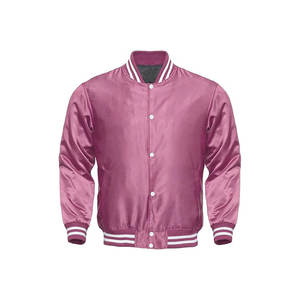 Chaqueta Bomber de Satén Personalizada para Hombre, Chaqueta Universitaria de Invierno en Venta - Product Image 5
