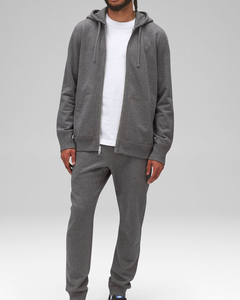 Sudadera con capucha y cremallera para hombre, moderna, transpirable, de algodón, informal, de manga larga, para gimnasio, correr, entrenar, uso diario, cómoda - Product Image 6