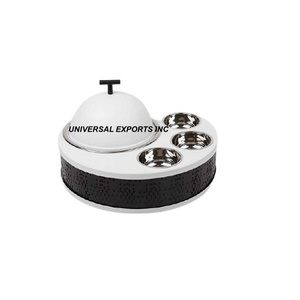 Olla de madera de diseñador, hecha a mano cazuela de diseñador de calidad superior, calentador de alimentos de Metal nuevo con estilo clásico - Product Image 5