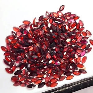 คุณภาพสูง1497ชิ้นโกเมนสีแดงธรรมชาติอัญมณีหลวม8x4 10x5 12x6มม. เพชรเหลี่ยม6มม. $ เรา312ต่อ1150cts สูง iroc - Product Image 6