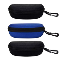 Étui à lunettes rigide portable personnalisé avec fermeture éclair, étui à lunettes de soleil tendance en EVA pour femmes et hommes, idéal pour les voyages et le sport
