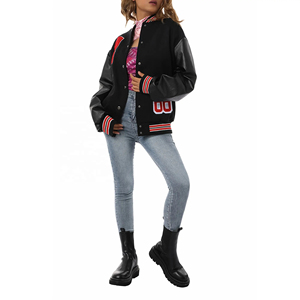 Venta al por mayor en blanco bombardero chaqueta universitaria hombres Letterman Varsity chaqueta hombres Varsity chaqueta Letterman béisbol americano - Product Image 2