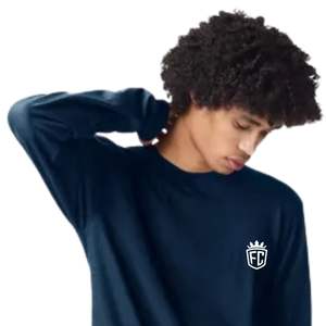 Men Basic Long Sleeve Cotton T Shirt Crew Neck Casual Soft <b>Fabric</b> Comfortable Daily Wear Tee - Product Image 4