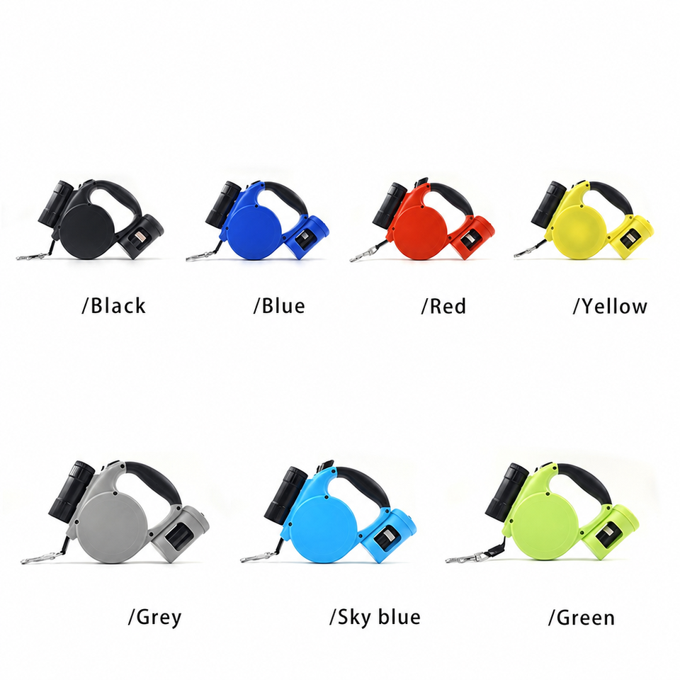 Large Number Pattern Nylon Retractable Dog Leash Automatic Telescopic Pet Lead 5m Anti Burst ...