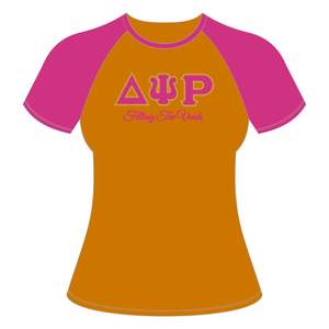 เสื้อยืดแขนแร็กแลนผ้าฝ้าย100สีทองเดลต้า PSI เสื้อยืดลำลองใส่สบาย - Product Image 2