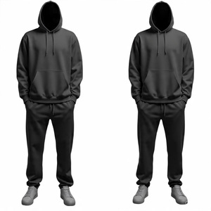 Hot Selling Customized Printed Hooded Tracksuit Premium Quality 100% Cotton Breathable Plus Size Fleece Unisex Custom Logo - Product Image 6