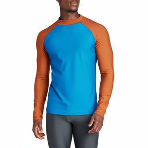 Protector de sarpullido personalizado con ajuste ergonómico y tela de control de humedad construida para entrenamiento de agarre BJJ MMA y ropa de competición - Product Image 1