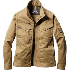 Chaqueta de Trabajo Unisex Burtle 8101 para Todas las Estaciones, Diseño Elegante Antiencogimiento, 100% Algodón, Duradera, de Secado Rápido, Anti-UV, Tejido sin Costuras - Product Image 3