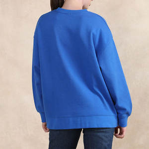 Sudadera con Capucha de Invierno al por Mayor, Holgada, Deportiva, Formal, Informal, para Mujer, 100% Algodón, Felpa, con Logotipo Frontal - Product Image 4