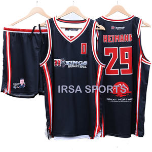 Uniforme de basket-ball personnalisé de haute qualité et durable, maillot et short en sublimation avec tissu personnalisé, usine OEM ODM - Product Image 1