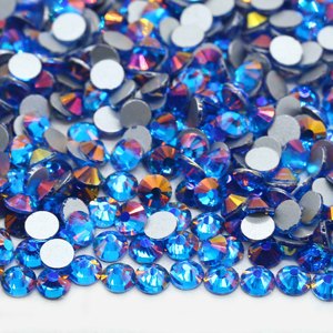 Whatstone fábrica al por mayor <span class=keywords><strong>Mirage</strong></span> Topaz Color SS16 SS20 cristal AB sin Hotfix parte posterior plana diamantes de imitación de cristal <span class=keywords><strong>para</strong></span> vestido de novia - Product Image 1