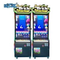 Satılık ucuz fiyat tuğla istifleyici Arcade oyun pençe makinesi Video oyunu