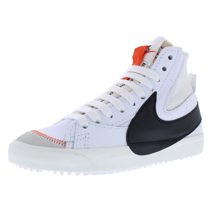 Chaussures Nike Blazer Mid '77 Jumbo pour homme, rétro, sportives, blanches/noires, luxueuses, basses, augmentant la taille, avec doublure en maille souple - Product Image 1