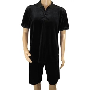 Conjuntos Deportivos de Terciopelo para Hombre de Primera Calidad, Ropa Deportiva Holgada de Verano, Ropa de Calle, Pantalones Deportivos para Correr, Chándales de Terciopelo Transpirables - Product Image 5