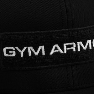 Casquette de camionneur formelle GA en tissu maillé noir avec broderie en tissu et logo sérigraphié, taille unique pour les performances professionnelles - Product Image 3