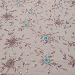 Vestidos Casuales Aabya, Bordados a Mano con Cuentas, Modestos, con Patrón 3D, Logotipo Frontal, Cintura Imperio, Suministro ODM - Product Image 1