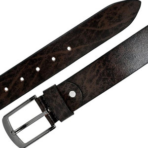 Ceinture en cuir véritable de longueur personnalisée pour hommes de haute qualité avec acier pour boucle couleur noire pour les fêtes en plein air - Product Image 5