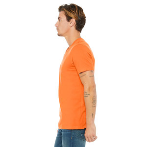 Camisetas de alta calidad 100% tela de algodón secado rápido transpirable Color sólido camiseta para hombre - Product Image 3