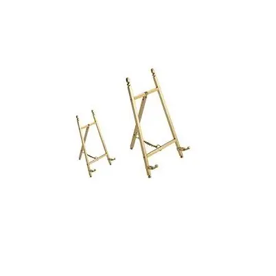High selling brass plate stand best 2 piece for home and restaurant use brass golden color brass plate stand