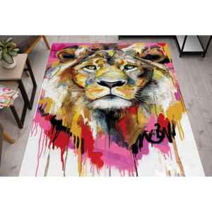 Alfombras con Estampado de León, Alfombras King Size, Alfombras de León, Alfombra de Animales, Alfombra Delgada No Tejida - Product Image 1