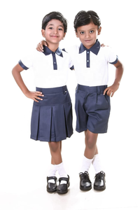 Uniformes Escolares Unisex para Niños, Diseño Nuevo y Moderno 2025, Logotipo Personalizado, Color Personalizado, Algodón y Poliéster - Product Image 4
