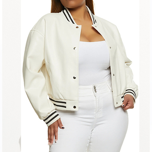 Chaqueta universitaria para mujer superventas para invierno, talla XL, cómoda tela rellena de algodón, ropa informal, ajuste para adultos - Product Image 1