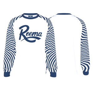 Reema เสื้อสเวตเตอร์ unisex สำหรับผู้หญิง, สเวตเชิ้ตปักคอลูกเรือไซส์ใหญ่พิเศษ - Product Image 1