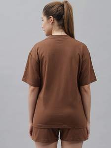 ชุดเสื้อผ้าสองชิ้นสำหรับผู้หญิงฤดูร้อนชุดกางเกง2ชิ้นแบบลำลองชุดวิ่งออกกำลังกายแบบกำหนดเอง - Product Image 5