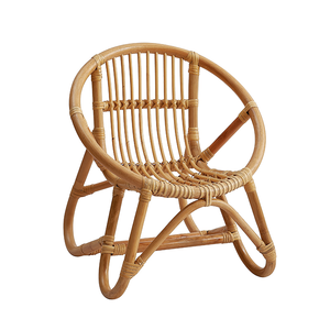 Handwoven Natural Rattan <b>Wicker</b> Chair for Garden Balcony Retro Style <b>Outdoor</b> <b>Furniture</b> Made in Vietnam - Product Image 1