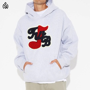 Alta calidad 100% algodón manga larga gota hombro venta al por mayor de gran tamaño invierno grueso hombres personalizado Chenille bordado sudaderas con capucha para hombres - Product Image 1