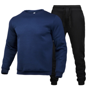 <b>Men</b> Women Tracksuit Custom Logo <b>Pullovers</b> Set Long Sleeve Round Neck & Jogger Pants Wholesale - Product Image 3