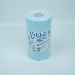 Krclean 150 feuilles de lingettes vertes 1 pli 20x20cm 1 pli rouleau de papier pour serviettes de table et nettoyage de surface de cuisine - Product Image 2