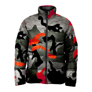 Chaqueta Acolchada Impermeable y Transpirable con Cuello Alto de Lona Sublimada Personalizada con Envío Gratuito / Impresión por Descarga en Pakistán - Product Image 3