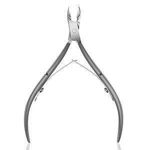 Coupe-ongles à lame incurvée en acier inoxydable fait à la main pince à cuticules professionnelle ouverture large mâchoire outils de manucure de marque privée - Product Image 1
