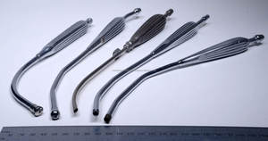 Canule d'aspiration Yankauer en acier inoxydable, instrument chirurgical d'aspiration réutilisable, embout médical Yankauer, kit hospitalier, manuel CE - Product Image 5