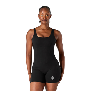 <b>Womens</b> Sleeveless Fitness Bodysuit One Piece Short <b>Romper</b> Stretch Compression Jumpsuit Gym Yoga Workout Activewear - Product Image 1