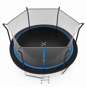 Trampolino da Esterno 14FT con Rete di Sicurezza e Telaio in Acciaio Antiruggine, Tappeto Elastico Ricreativo ad Alto Rimbalzo per Bambini e Adulti - Product Image 4