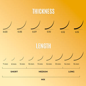 Para STACY LASH 0,15mm Semipermanente Volumen clásico Bandejas de extensión de pestañas C-Curl Negro Extensiones de pestañas de visón individuales - Product Image 4