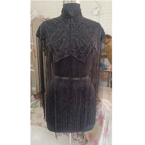 Poncho de red con cuentas de flecos de tamaño libre para mujer de excelente calidad para vestido Sari y Boho Chic disponible para precio de exportación - Product Image 5